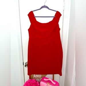Off the Shoulder Red Mini Dress